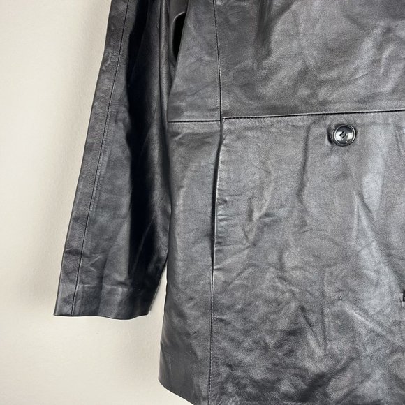 Laura Leigh Ltd. Leather Jacket Double Breasted - Picture 4 of 9